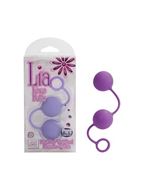 Фиолетовые вагинальные шарики Lia Love Balls