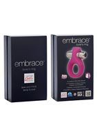 Розовое виброкольцо Embrace Lovers ring