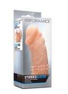 Телесная насадка с точками и шипами Performance Studded Sleeve - 14,6 см.