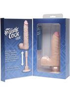 Телесный вибромассажер The Realistic Cock ULTRASKYN Vibrating 7” Slim (22,1 см)