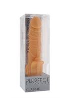 Телесный вибратор с лепестками в основании PURRFECT SILICONE CLASSIC 7INCH FLESH (18 см)