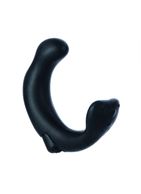 Чёрный силиконовый массажер простаты P-Rock Prostate Massager (10 см)