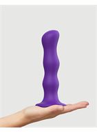 Фиолетовая насадка Strap-On-Me Dildo Geisha Balls - размер XL