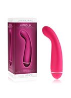 Розовый вибромассажер Intro 6 Pink для G-массажа - 17 см.