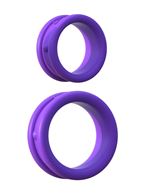 Набор из двух фиолетовых эрекцонных колец Max Width Silicone Rings