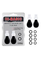 Набор из 2 вакуумных помп для сосков и 4 пар фиксирующих колец Nipple Sucker Set for Her