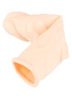Удлиняющая насадка на пенис с вибрацией Silicone Extension Vibrating (19 см)