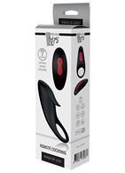 Черное эрекционное кольцо с вибрацией Rings of Love - Remote Cockring