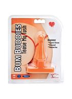Оранжевая анальная пробка Bum Buddies Tease My Tush - 10 см.
