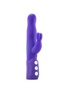 Фиолетовый хай-тек вибромассажер iVibe Select iRabbit - 26 см.