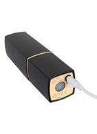 Бесконтактный стимулятор клитора в форме помады Womanizer W-260 2GO в чёрном корпусе