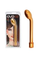 Золотистый вибратор для точки G Eve After Dark G-Spot Vibe - 20 см.