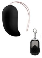 Чёрное радиоуправляемое виброяйцо Vibrating G-spot Egg medium