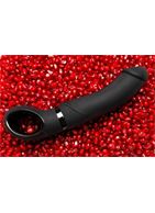 Реалистичный чёрный вибратор Fun Toys GJack - 22 см.