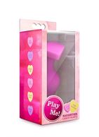Розовый анальный плаг с основанием-сердечком NAGHTIER CANDY HEART RIDE ME - 10,6 см.