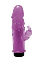 Небольшой вибратор с клиторальным стимулятором MICRO BEAVER VIBRATOR (12,7 см)