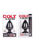 Черная анальная пробка COLT - XL BIG BOY из силикона (11,5 см)