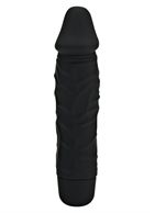 Чёрный вибратор Mini Classic Original Vibe - 15,5 см.