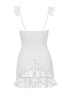 Полупрозрачная сорочка с рюшами Electra Chemise