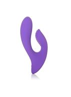 Фиолетовый перезаряжаемый вибратор со стимуляцией клитора Silhouette S17