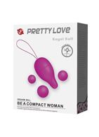 Лиловое вагинальное яйцо с утяжеляющими шариками Kegel Ball