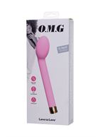 Нежно-розовый вибратор для точки G OMG (17 см)