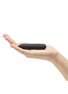 Черная вибропуля X-Basic Long Bullet 10 speeds (9 см)