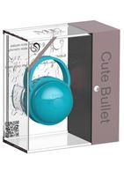 Бирюзовый клиторальный стимулятор Cute Bullet