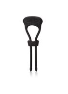 Чёрное эрекционное лассо с вибрацией Silicone Ultimate Lasso