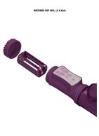 Фиолетовый вибратор кролик Rotating Bubbles (23,2 см)