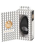Чёрное эрекционное виброкольцо Lust Vibrating Cock Ring