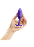 Фиолетовая анальная пробка для ношения B-vibe - Snug Plug 2 (11,4 см)