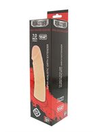 Классический фаллоимитатор телесного цвета REALSTUFF GIRTH EXTENDER SLEEVE - 18 см.