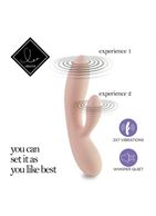 Бежевый вибратор кролик Lea Rabbit Vibrator (20,2 см)