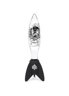 Прозрачная анальная пробка Motorhead Bomber Clear and Black Glass (17,8 см)