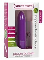 Фиолетовая удлинённая вибропуля Power Bullet Purple (8,3 см)