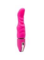 Розовый вибратор PURRFECT SILICONE DELUXE VIBE (15 см)