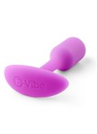 Розовая анальная пробка для ношения B-vibe - Snug Plug 1 (9,4 см)