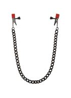 Зажимы для сосков Kink Nipple Clips with Heavy Chain and Silicone Tips