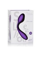 Фиолетовый перезаряжаемый вибромассажер Silhouette S8 