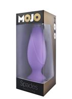 Фиолетовая анальная силиконовая пробка Mojo (11 см)