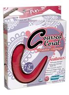 Ярко-розовый вибромассажёр простаты Coarsed Coral Prostate Massager
