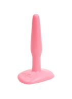 Розовая тонкая анальная пробка Butt Plug Pink Slim Small (10,5 см)