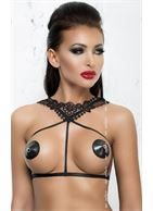 Портупея из лент Harness 4 с кружевами в верхней части