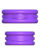 Набор из двух фиолетовых эрекцонных колец Max Width Silicone Rings