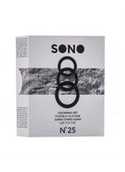 Набор из 3 чёрных эрекционных колец SONO No.25
