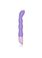 Силиконовый фиолетовый вибратор Lia Magic Wand - 21 см.