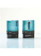Элегантный голубой минивибратор со снимающейся насадкой Nyx Mini (12,75 см)