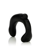 Чёрный силиконовый массажер простаты P-Rock Prostate Massager (10 см)