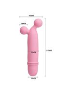Нежно-розовый вибратор Goddard со стимулирующими шариками (11,8 см)